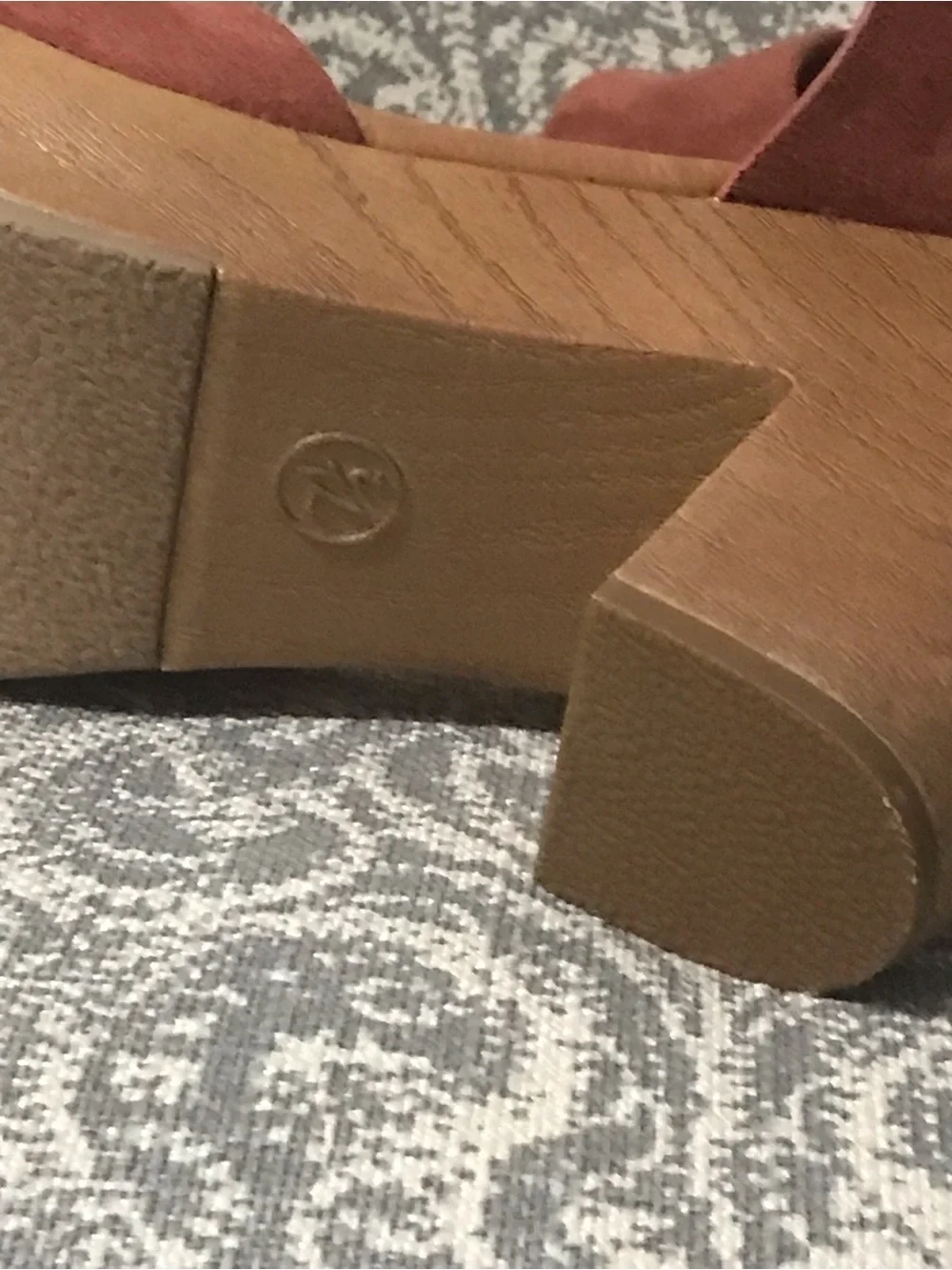 Women's Rust Suede Platform Sandals